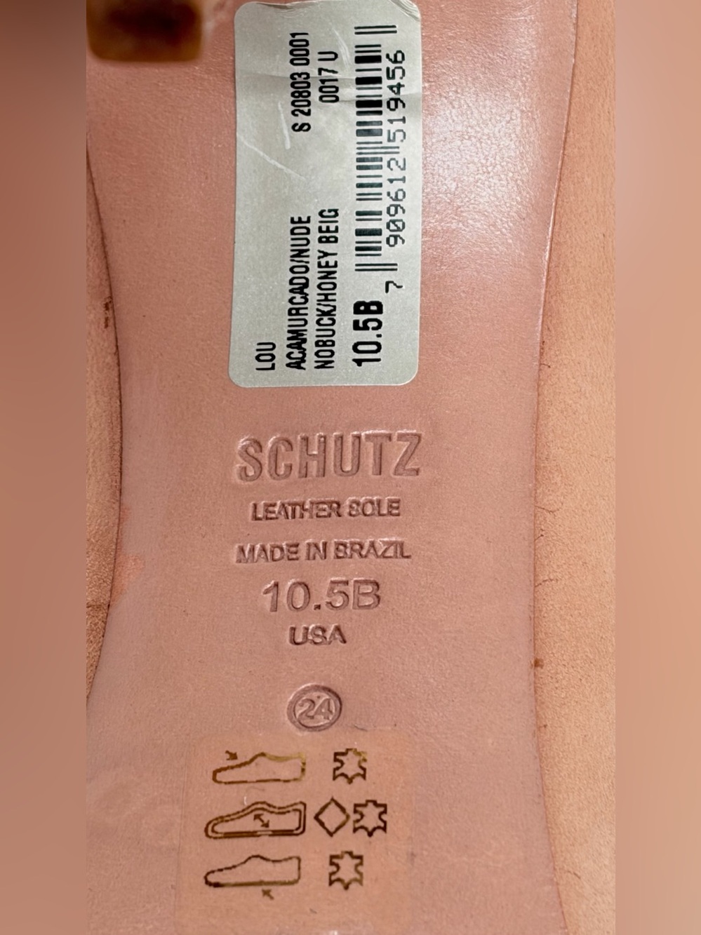 SCHUTZ Blush Nude suede pump shoes,pointed toe,stiletto heal.Sz 10,5 B. - Picture 3 of 9